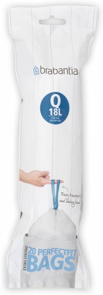 Brabantia Bin Liners 18 L - Size Q 20 Bags