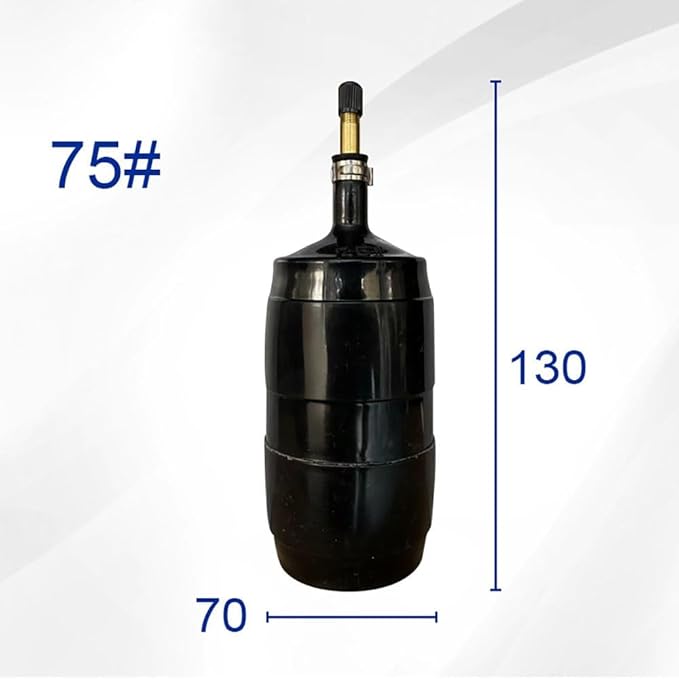 Inflatable Drain Bladder 0.25 Bar Pressure &amp 4mm Wall Fits Pipe ID 45-315mm 1-Count – Easy Hand Pump Inflation &amp Durable Natural Rubber(75mm)