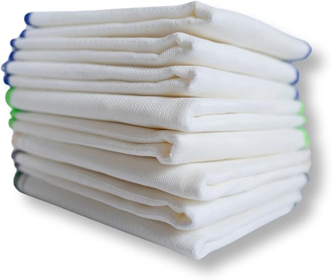 Wood Fiber Cloth Multipurpose Cleaning Eco-Friendly Sustainable Constructed so Food and Odor-Causing Particles can be Rinsed Away (8 Pack) - 9.5 x 11