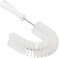 Vikan 53725 Hook Brush - 14.17-Inch Curved BPA-Free Pipe Tube and Gutter Cleaner Compatible with Vikan Extension Poles White