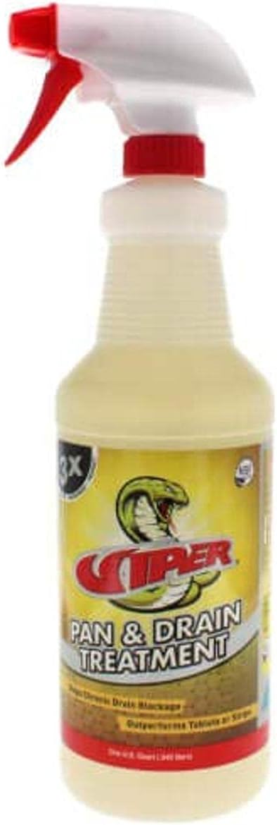 Refrigeration Technologies Viper Pan &amp Drain Treatment 1 Qt Yellow RT800S (1)