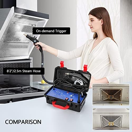 High Pressure Steam Cleaner 3000W Portable Handheld Steamer for Home Kitchen Car Cleaning
