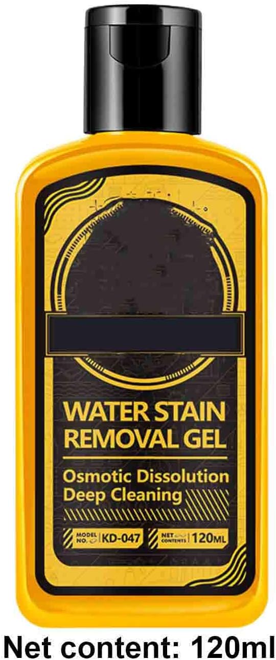 Water Spot Remover120ml Gel Cleaner - with Sponge Hard Water Stain Remover for Car - for Automotive Car Truck Motorcycle RV Window Windshield Shower Door Home Bathroom Kitchen