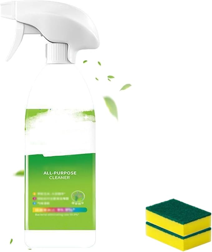 500ml Household Efficient All-Purpose Cleaner Multi-effect Degreasing &amp Stain Removal Agent Powerful Kitchen Heavy Oil Foam Cleaner for Oven Stove Range Hood Pots and Pans (1Pcs)