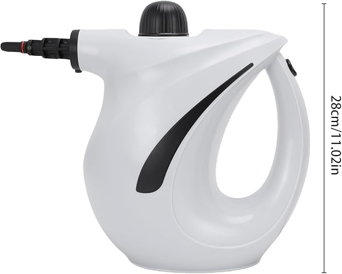 Pressurized Handheld Multi Surface Natural Steam CleanerMulti Purpose Steamer for Home UseSteamer for Cleaning Kitchen Air Conditioner Range Hood (White)