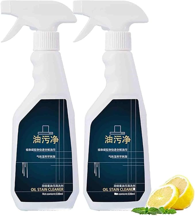 TANOOS Kitchen Stain Remover Kitchen Stain Remover for Stubborn Grease and Grime Oil Stain Cleaner Kitchen Grease Cleaner For Kitchen Bathroom Etc