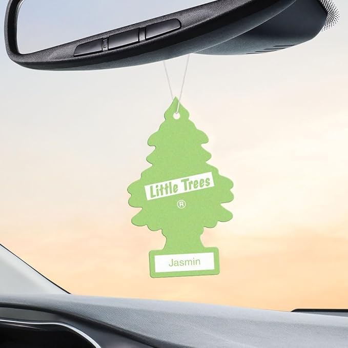 LITTLE TREES Car Air Freshener | Hanging Paper Tree for Home or Car | Jasmin | 24 Pack