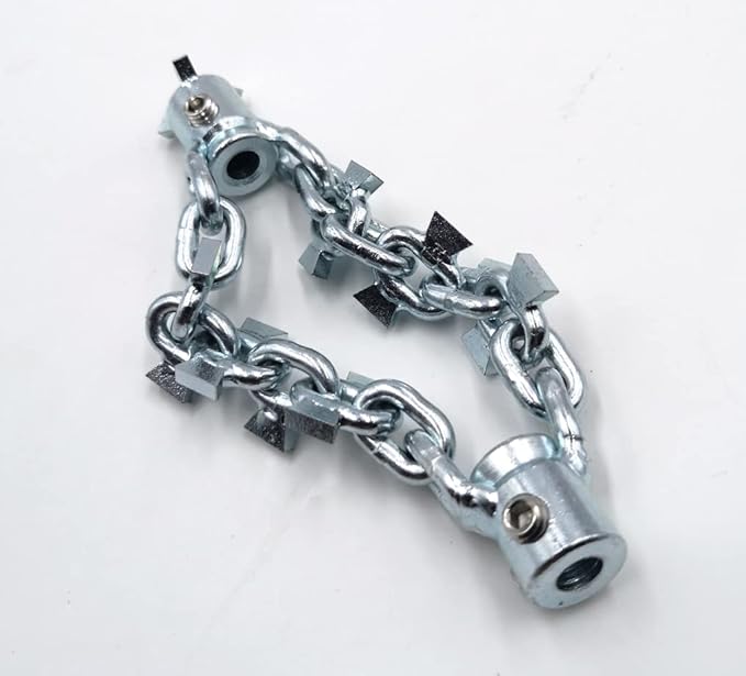with drill-head drain clog remover DN65mm pipe cleaning cutter 6mm flexible shaft cable kitchen pipe unclog