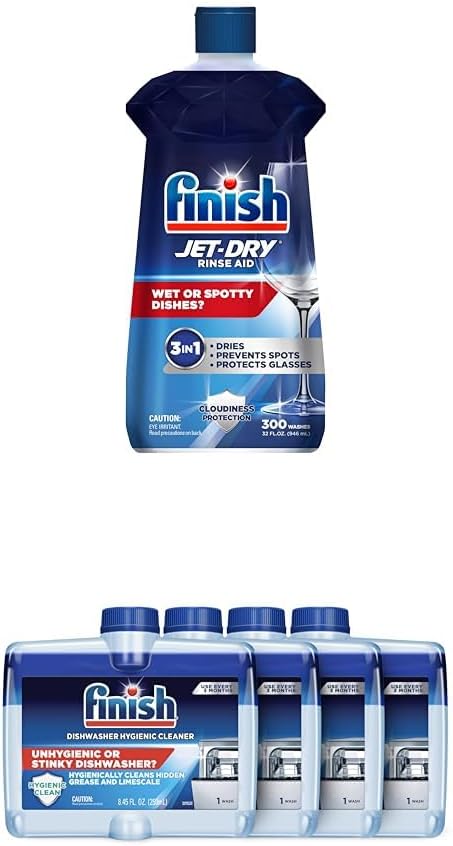 Finish Additives 32 oz. Rinse Aid &amp Finish Additives 4x8.45 oz. Machine Cleaner