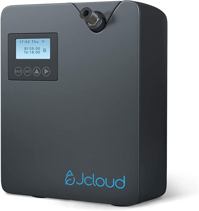 JCLOUD Smart Scent Air Machine with Cold Air Tech for Home Professional Waterless Essential Oil Diffuser 300ML HVAC Scent Diffuser for Essential Oils for Large Room Office Spa Black