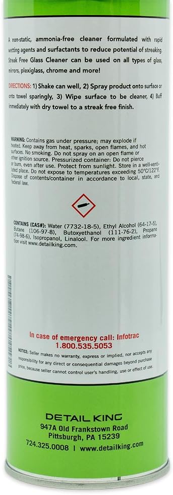 Detail King Streak Free Glass Cleaner (12 Pack)