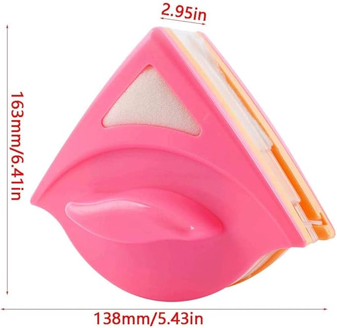 Double-Sided Window Cleaner Glass Wiper Magnetic Cleaning Tools Window Cleaner Window Clean BrushGlider Washing Brush(D)