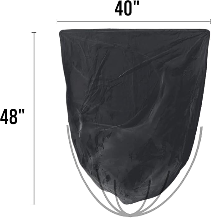 40-45 Gallon Lawn &amp Leaf Trash Bags 125 Count Bulk Black Garbage bags Multi-purpose Trash Can Bin Liners for Home Commercial Outdoor Construction Industrial