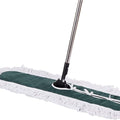 Industrial Class Cotton Floor Mop | Dry to Attract Dirt Dust or Hardwood Clean Office Garage Care Telescopic Pole Height