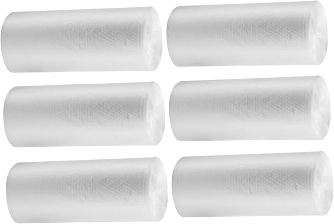 BESPORTBLE 6 Rolls Thickened Plastic Garbage Bags for Kitchen and Bathroom 45x50cm Flat Mouth Disposable Trash Bags Home Use with Perforated Tear Line