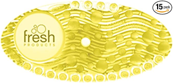 Fresh Products Curve Air Freshener for Small Spaces with Holders and Date Tab Reminders Versitile Placement Freshens for 30 Days No Batteries Required Citrus 10 pk