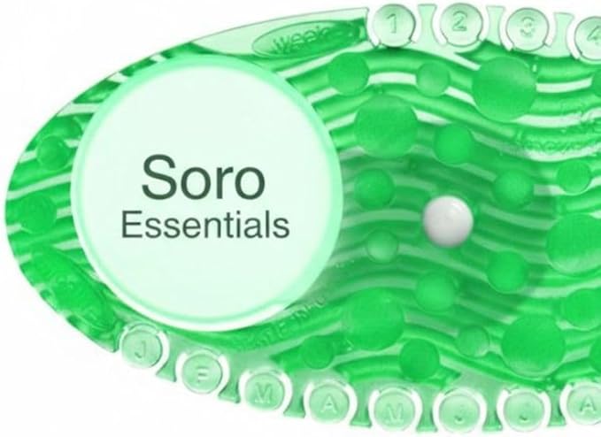 Soro Essentials- Cucumber Melon Curve Air Freshener Deodorizer Set of 10- Long Lasting Odor-Fighting Air Freshener Toilet Bowl Freshener Air Fresheners for Home Bathroom and Kitchen