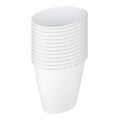 Sterilite 1.5 Gallon Oval Vanity Wastebasket Small Open Top Trash Can for the Bathroom Bedroom Dorm Room or Office Plastic White 12-Pack