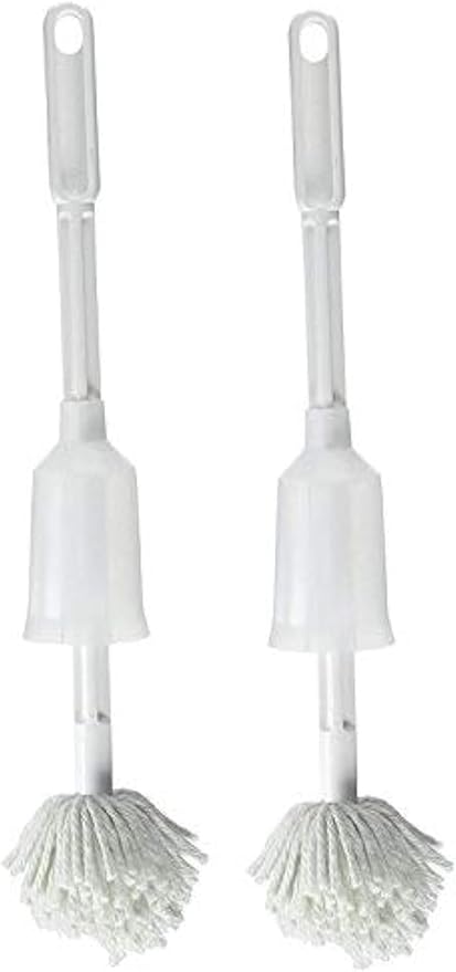 Fuller Brush Toilet Bowl Cleaner Brush – Antimicrobial Toilet Swab with Soft Non-Scratch Head Long Handle Deep Cleaning Under Rim (Pack of 2)