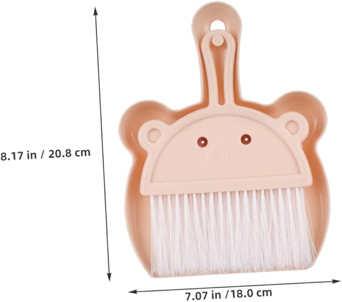 Mini Desktop Broom and Dustpan Set 6pcs with Tiny Brush for Table and Keyboard Cleaning Portable Handheld Dustpan and Brush Kit for Home and Office Use