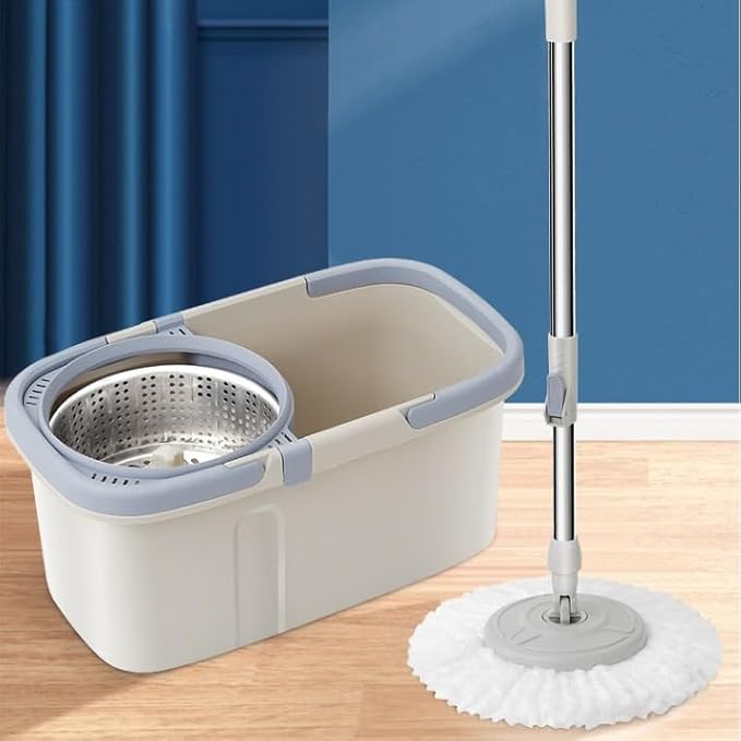 Handle Square Bucket Mop Rotating Single No Hand Washing
