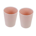 2pcs Small Rubbish Bin No Lid Design Wastebasket for Bathroom Office Bedroom Compact Garbage Container for Daily Waste Management