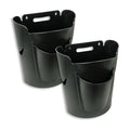 Mountable Grocery Bag Trash Can – Reuse Standard Grocery Store T-Shirt Bags with Small Bathroom/Undercabinet/Hangable Garbage Basket (2)