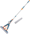 Vaguelly Dual Use Absorbent Sponge Mop 34cm Foldable Wet and Dry Squeeze Mop for Home Cleaning for Tile and Marble Floors Easy to Use No Hand Washing Required