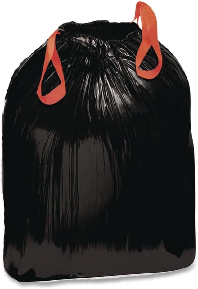 Draw 'n Tie 1DTL150 Heavy-Duty Bags 33gal 1.2mil 38 x 33 1/2 Black 150/Box