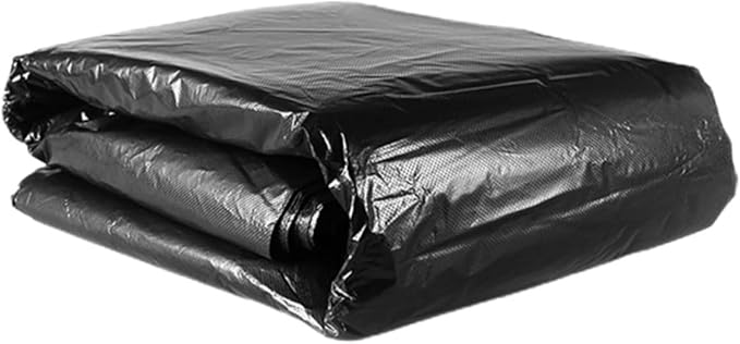 Toyvian 50pcs Heavy Duty Large Garbage Bags 80x100cm Commercial Contractor Trash Bags for Outdoor Gardening Kitchen and Property Waste Suitable for 100l Trash Cans