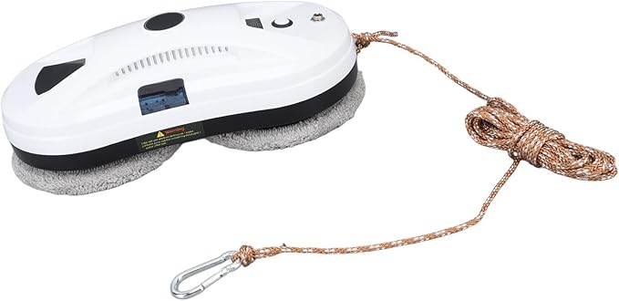Window Cleaner Robot 2800Pa Suction Power Glass Cleaning Robot with 8 Cloth Double Disc Wiping Cleaning Robot for Windows Tiles Glass Door
