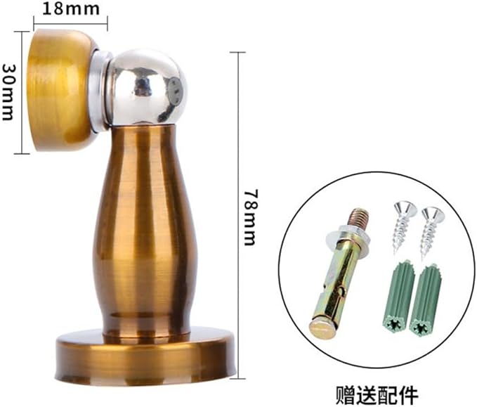Stainless Steel Door Cleaner for Household Use with Strong Magnetic Door Cleaner Without Punching(Black)