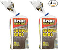 (2 Pack) Brute Super Tuff Heavy Duty 20 Gallon Size Compactor/kitchen Bags - White