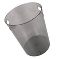 Compact Round Trash Can Handle Stylish Plastic Wastebasket for Home Office Bedroom Kitchen and College Dorm for Recycling and Waste
