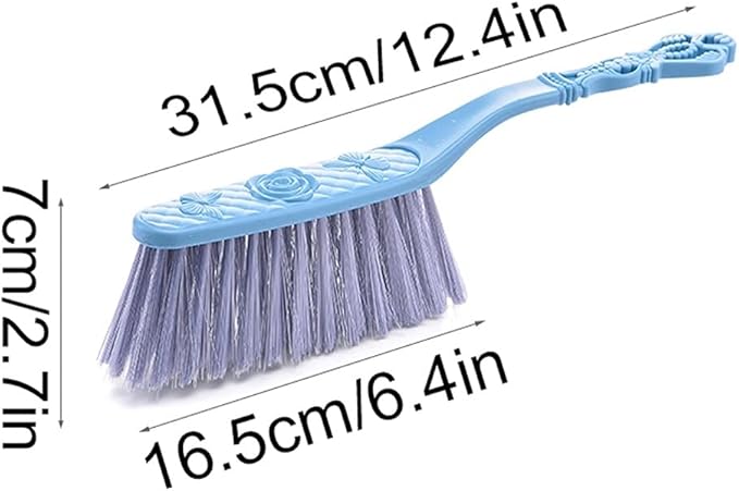 Dust Brushes Soft Cleaning Brush Hand Broom Dust Pan and Brush Set Hotel Family Clothes Dust Hair Sofa Bed Sheets Bedspread Carpet Cleaning Cleaning Brush(Purple)