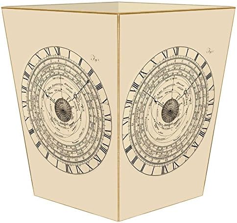 Marye-Kelley WB2841 - Vintage Astronomical Clock Wastepaper Basket