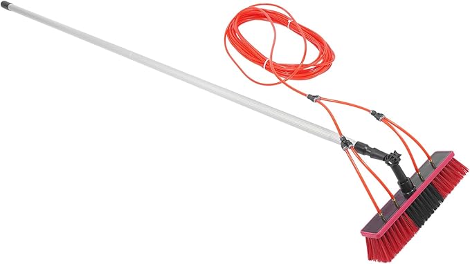 Water Fed Pole Window Cleaning Kit with Long Pole 24.3ft 180° Rotatable Brush Tool for Household and Outdoor Windows Cars - Window Cleaner Tool