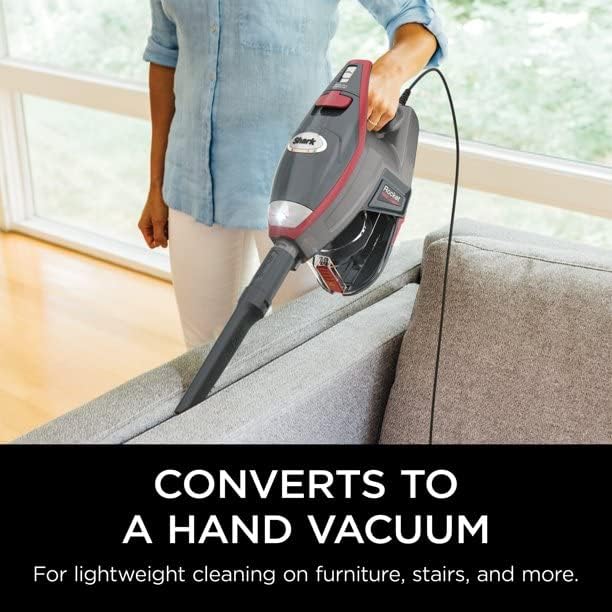 SHARK HV370 Rocket Pro Corded Stick Vacuum Comet Red (Renewed)