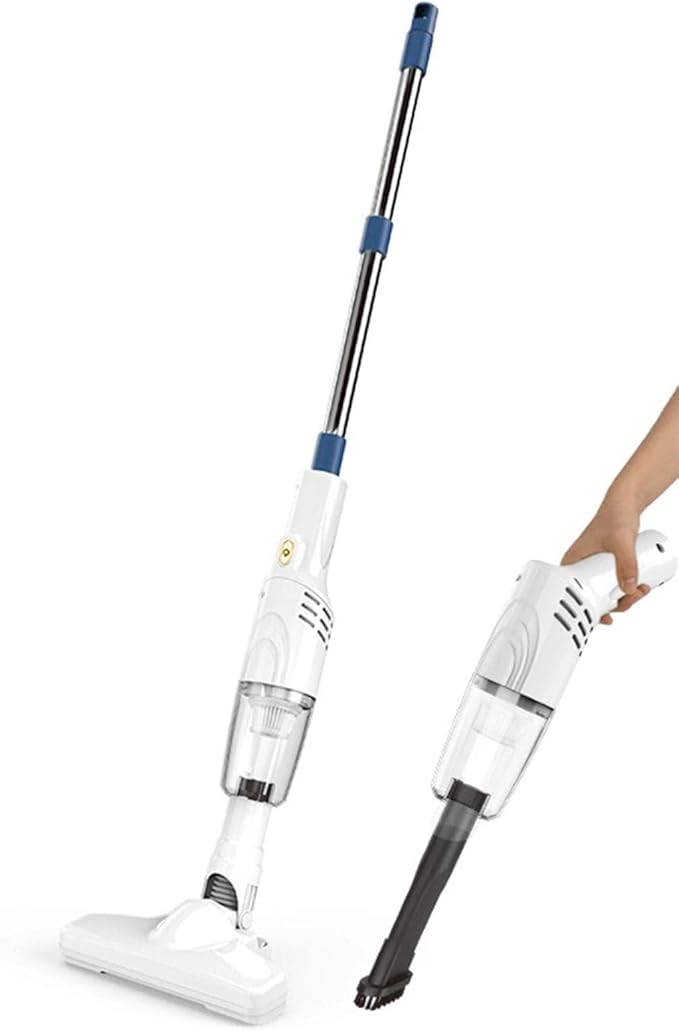 Stick Vacuum Cleaner Cordless Stick Vacuum Cleaner Power Suction and 30 Mins Runtime Lightweight Handheld Vac for Pet Hair on Carpet Hard Floor and Car Interior (White)