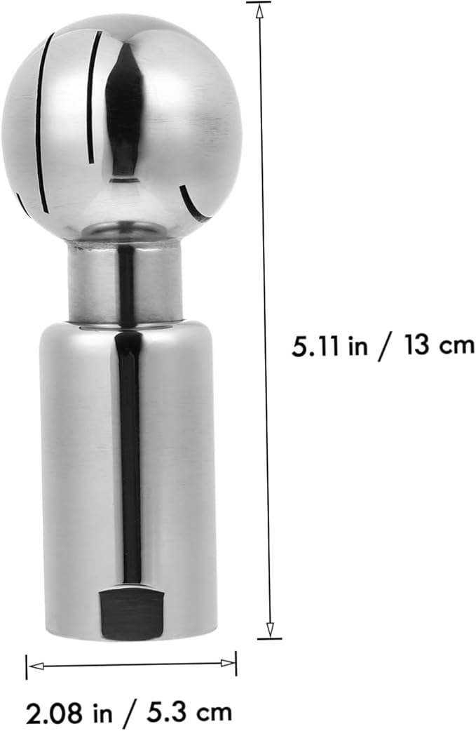 Stainless Degree Cleaning Ball 1pc Stainless Steel Spray Ball to Rotate Dual Card Ball Stainless Steel Cleaning
