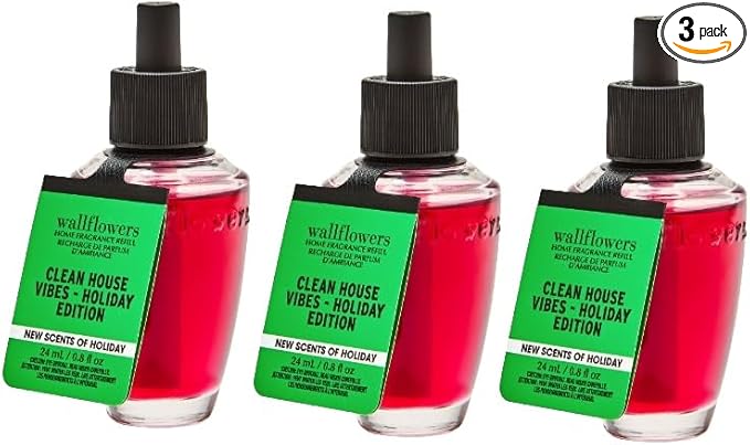 Clean House vibes Holiday Edition wallflower Home Fragrance Refills 3 packs