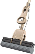 MopSponge Mop with Super Absorbent Sponge  Stainless Steel Handle