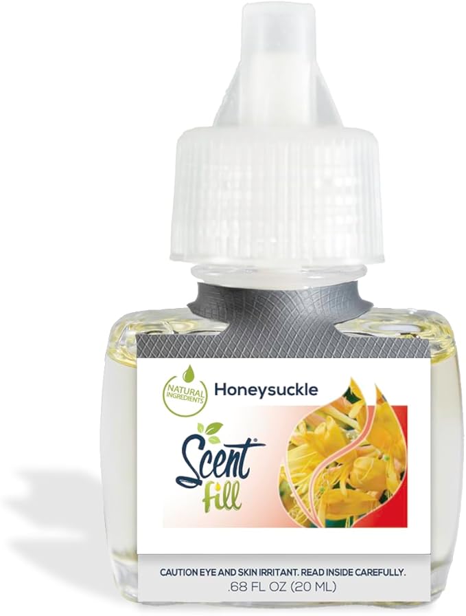 Scent Fill Honeysuckle Plug in Air Freshener 4 Scented Oil Refills