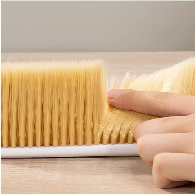 Whisk Broom Hand HeldHand BrushSoft Cleaning Brush Hair Drafting Brush with Microfiber for Keyboard Home Hotel Bed Car Soft Clothes Reusable Cleaning Tools dust Catcher