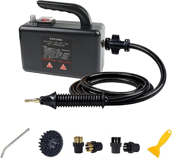 High Pressure Steam Cleaner 2600W Handheld Steam Cleaning MachinePortable High Temperature Cleaning kit for or Kitchen Bathroom Furniture Car Seat
