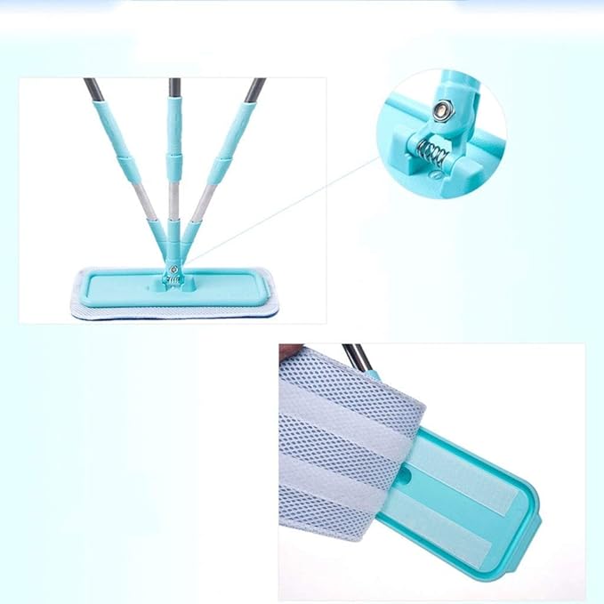 Microfiber Mop | Hardwood Floor Mop Mop Pads and Stainless Steel Handle with Extension Commemoration Day