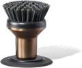 Ionic Palm Brush Magnetized to Stand Upright Stainless Steel with Replaceable Head Bronze