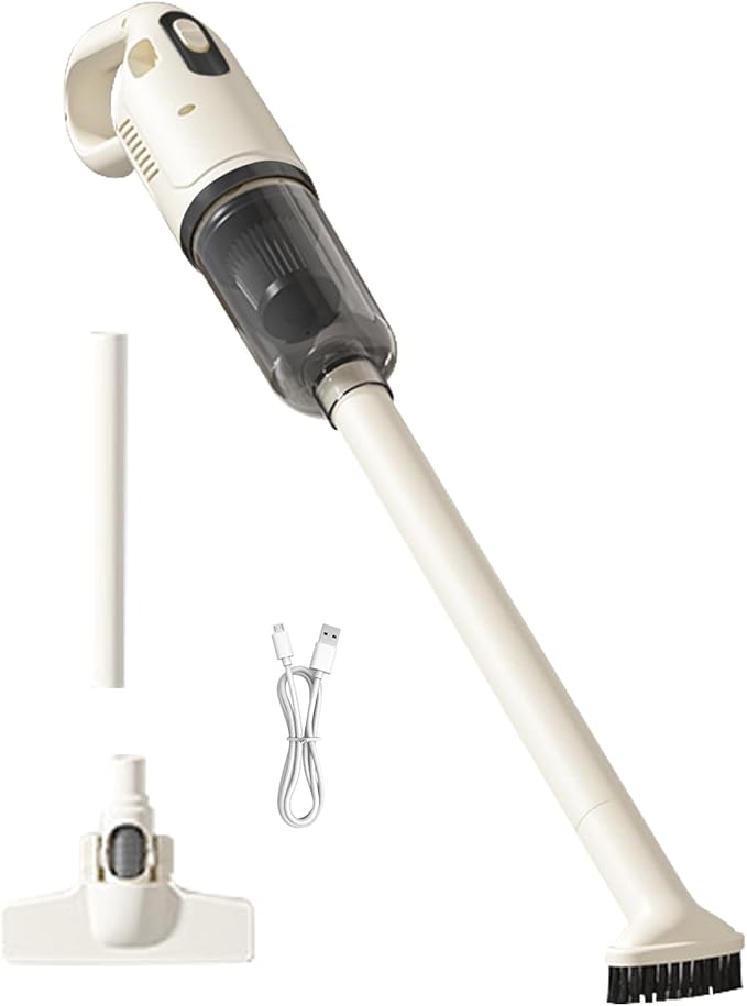 Cordless Vacuum Cleaner - Handheld Stick Vacuum High Suction Dust Remover | Household Carpet Hard Floor Cleaning Tool Lightweight Powerful