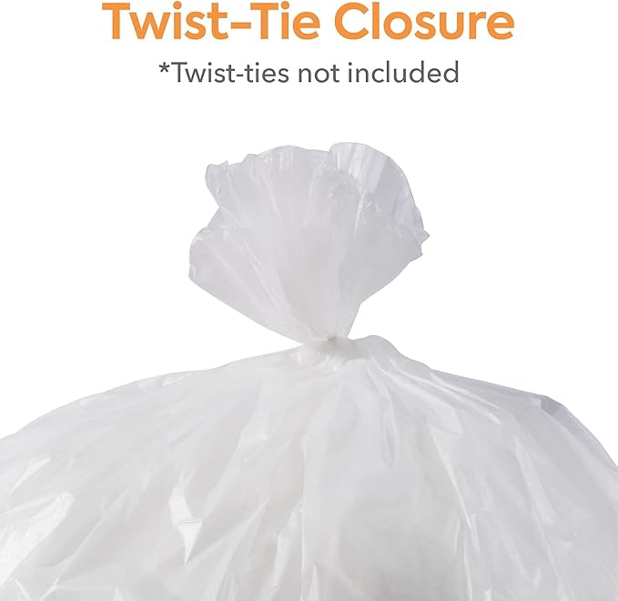 Professional 20-30 Gallon Trash Bag 30 x 37 High Density 16 mic Natural 250 Bags/Box