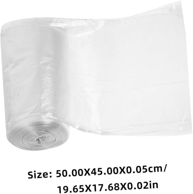BETOOKY Thickened Plastic Kitchen Trash Bags 300pcs (45x50cm) White Small Wastebasket Liners for Bathroom Bedroom Office Use